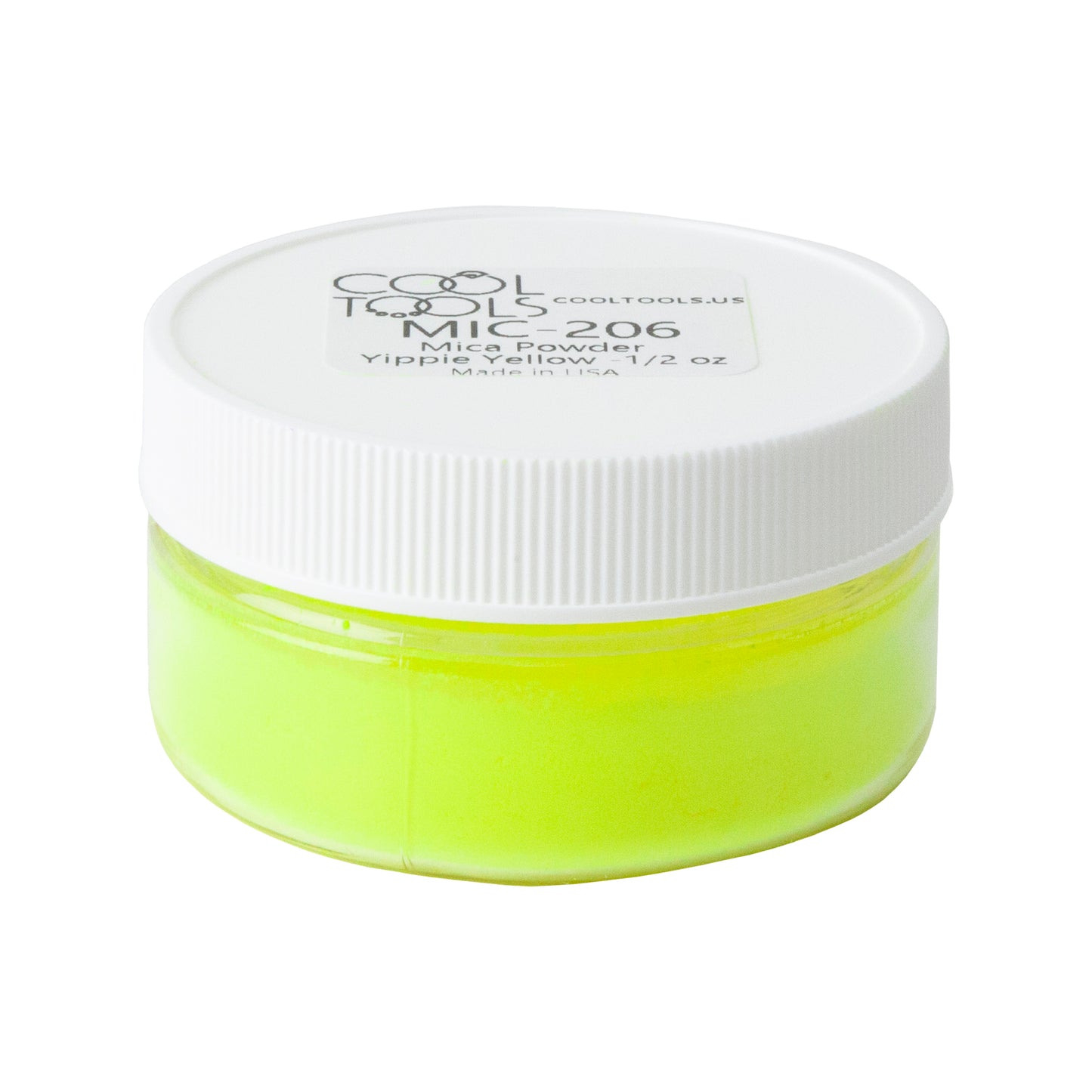 jar of Pigment Powder - Yippee Yellow - 1/2 oz