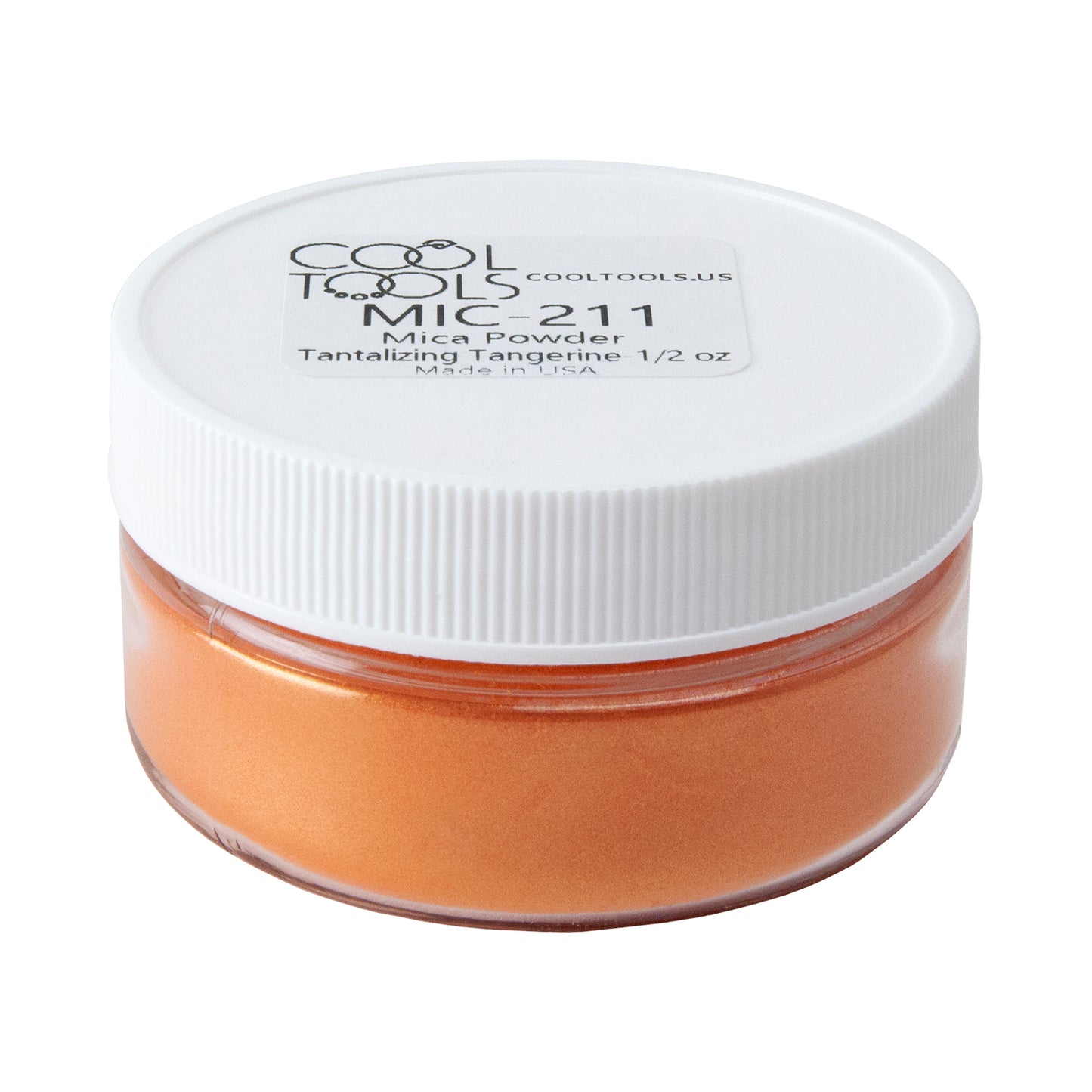 jar of Mica Powder - Tantalizing Tangerine - 1/2 oz