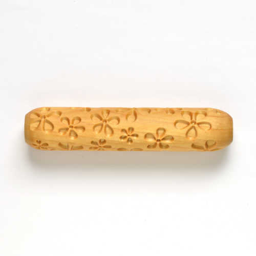 Large Wooden Hand Roller - Daisies