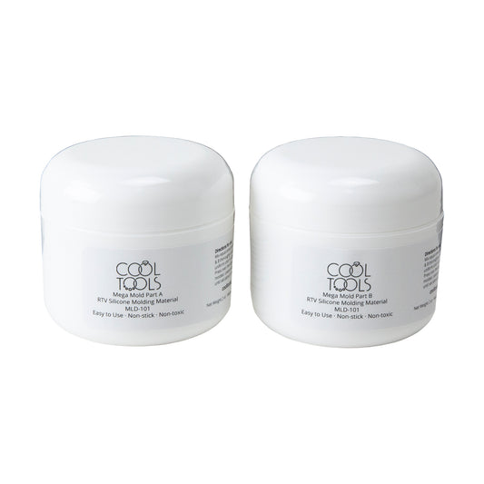 Mega Mold Silicone RTV Molding Compound 4oz jars