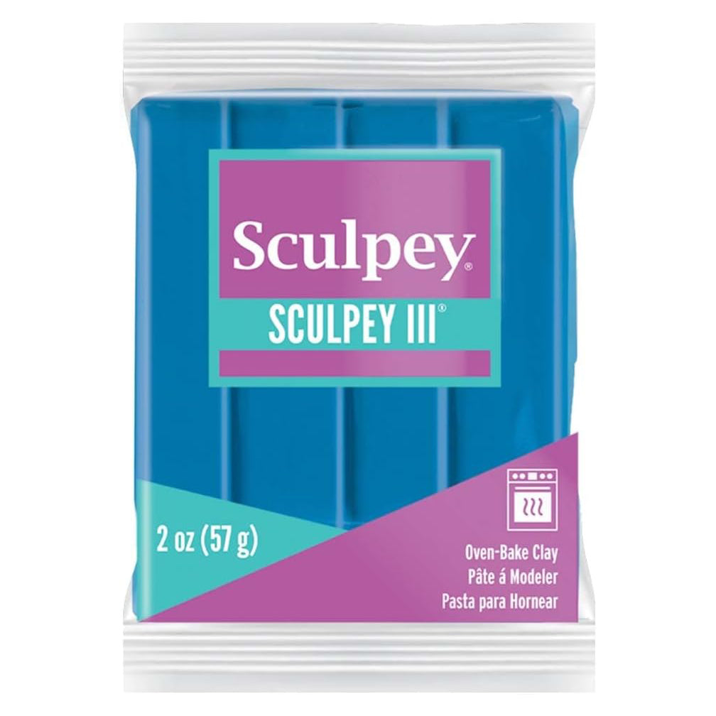 Sculpey III Polymer Clay - Turquoise 2 oz block