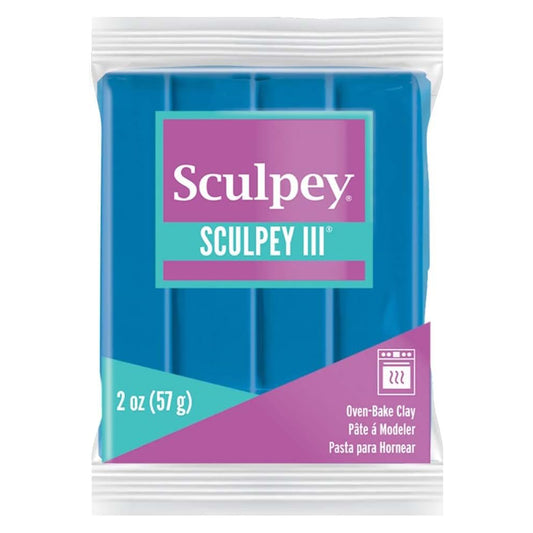Sculpey III Polymer Clay - Turquoise 2 oz block
