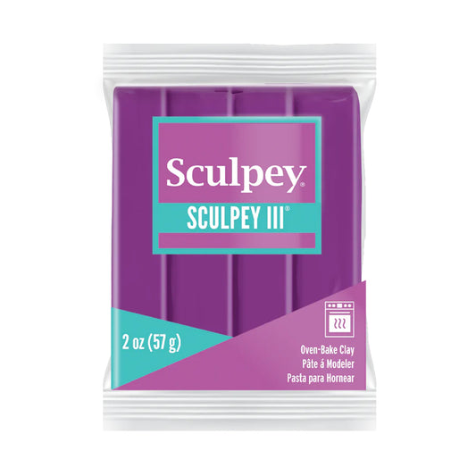 Sculpey III Polymer Clay - Violet 2 oz block