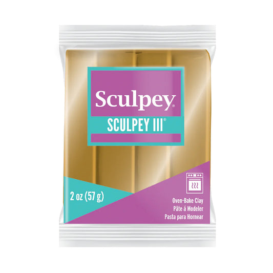 Sculpey III Polymer Clay - Jewelry Gold 2 oz block