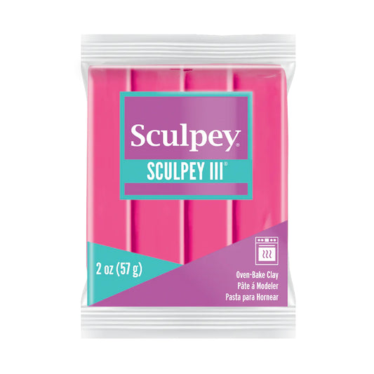 Sculpey III Polymer Clay - Candy Pink 2 oz block