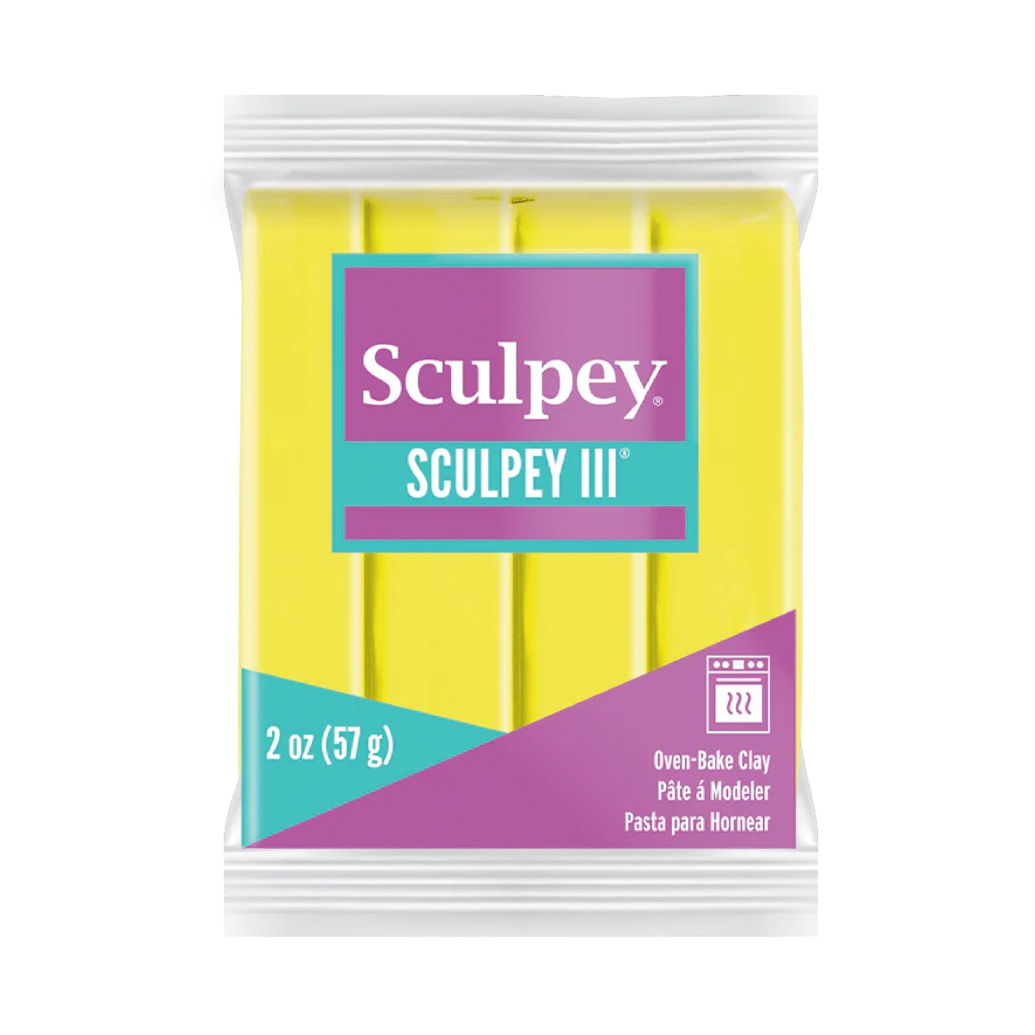Sculpey III Polymer Clay - Lemonade 2 oz block