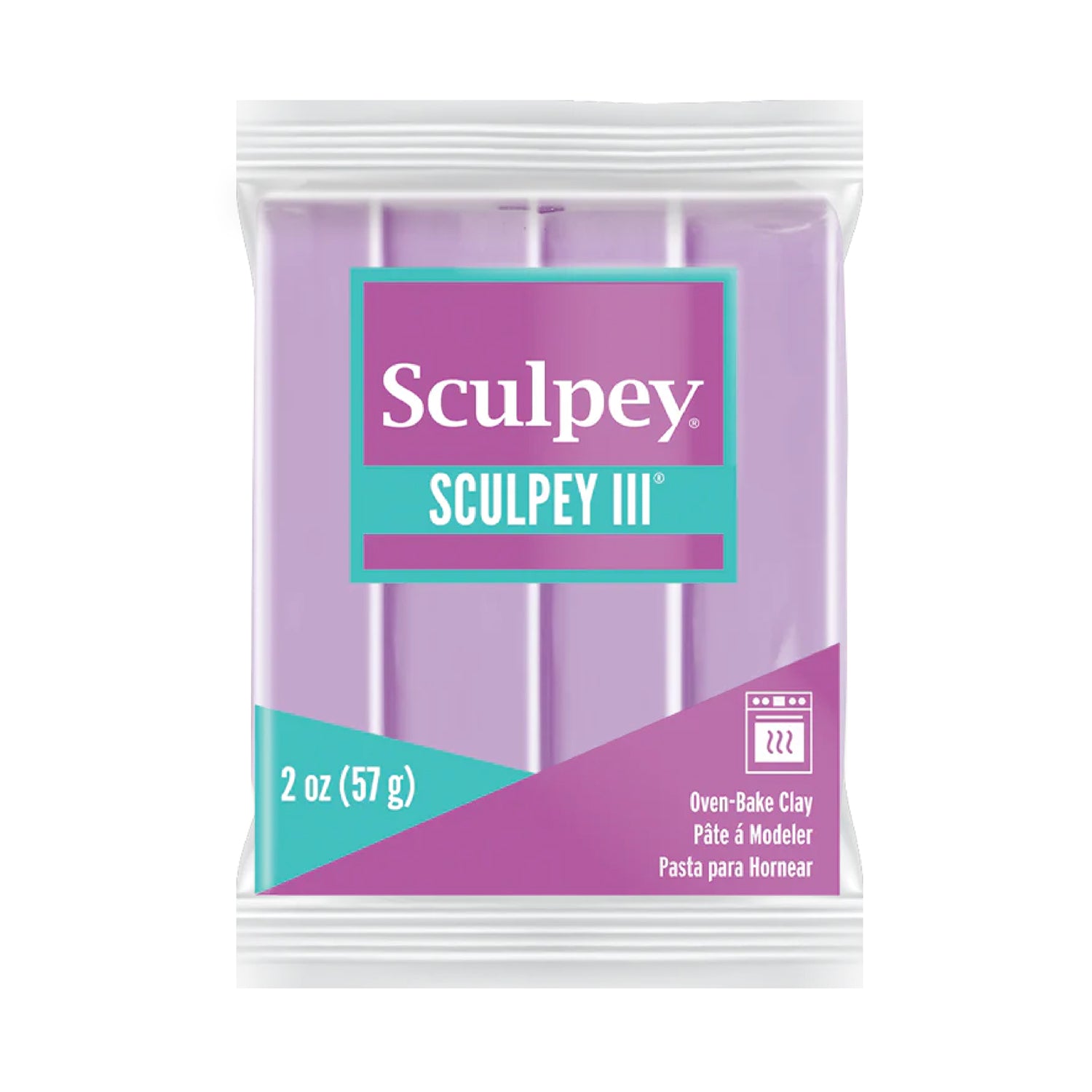 Sculpey III Polymer Clay - Spring Lilac 2 oz block