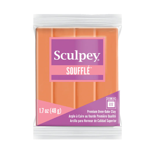 Sculpey Souffle Polymer Clay - Pumpkin 2 oz block