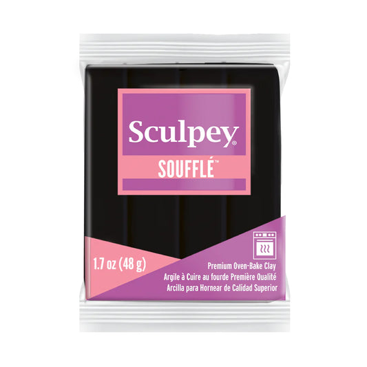 Sculpey Souffle Polymer Clay - Poppy Seed 2 oz block