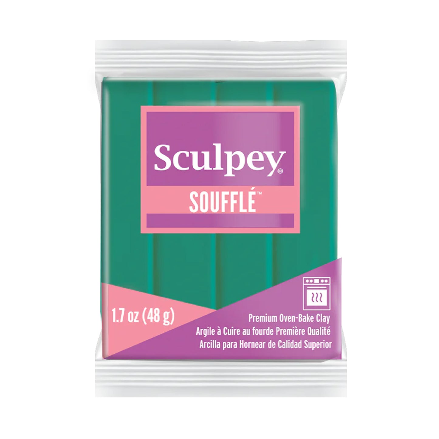 Sculpey Souffle Polymer Clay - Jade 2 oz block