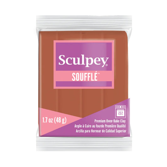 Sculpey Souffle Polymer Clay - Cinnamon 2 oz block