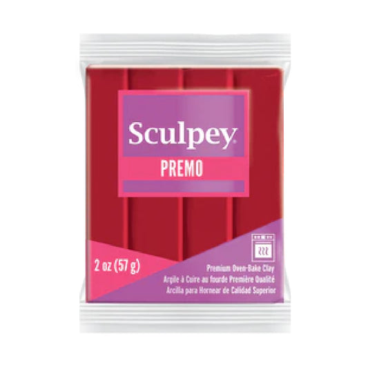 Premo Sculpey Polymer Clay - Pomegranate 2 oz block