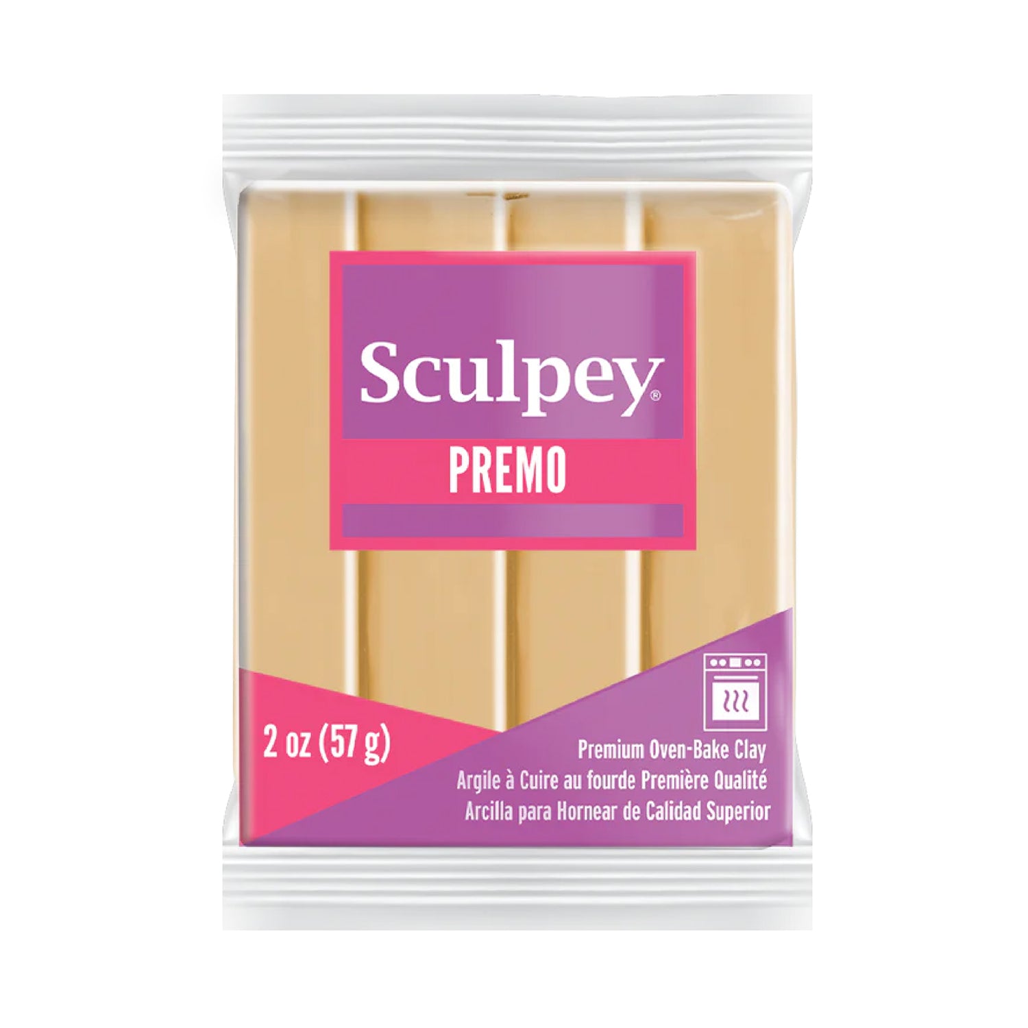 Premo Sculpey Polymer Clay - Ecru 2 oz block