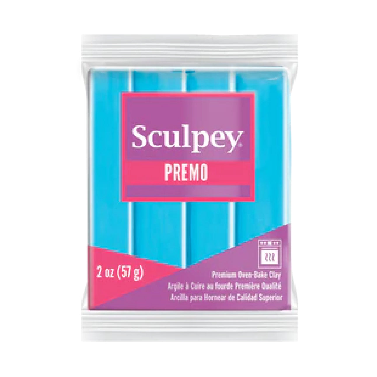 Premo Sculpey Polymer Clay - Turquoise 2 oz block