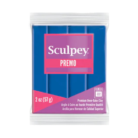 Premo Sculpey Polymer Clay - Cobalt Blue 2 oz block