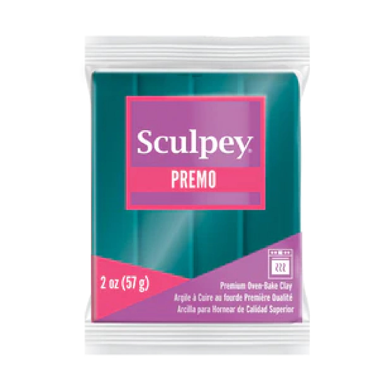 Premo Accent Sculpey® Polymer Clay - Peacock Pearl 2 oz block