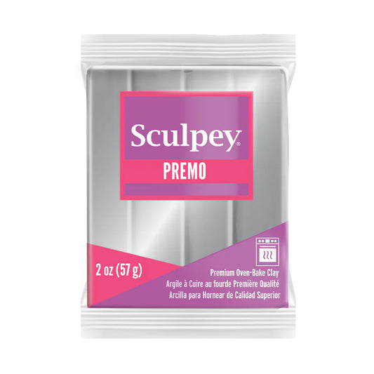 Premo Accent Sculpey® Polymer Clay - Silver 2 oz block