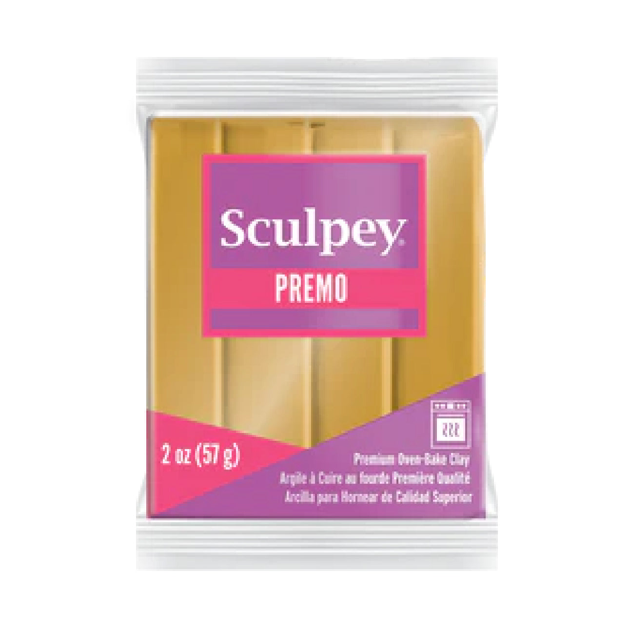Premo Accent Sculpey® Polymer Clay - 18K Gold 2 oz block