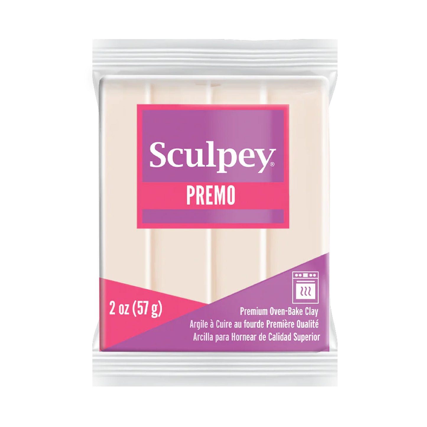 Premo Accent Sculpey® Polymer Clay - Translucent 2 oz block