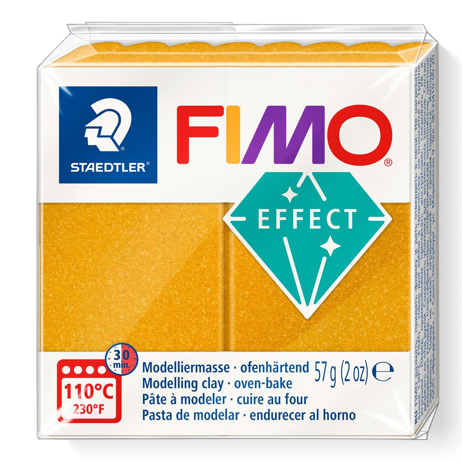 FIMO® Polymer Clay - Metallic Gold #11 2 oz block