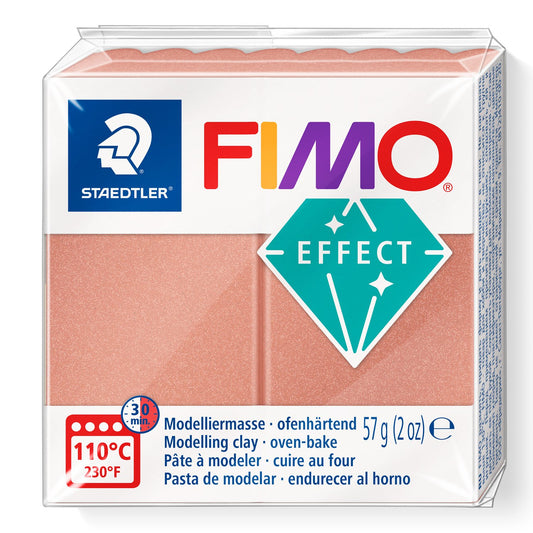 FIMO® Polymer Clay - Pearl Rose #207 2 oz block