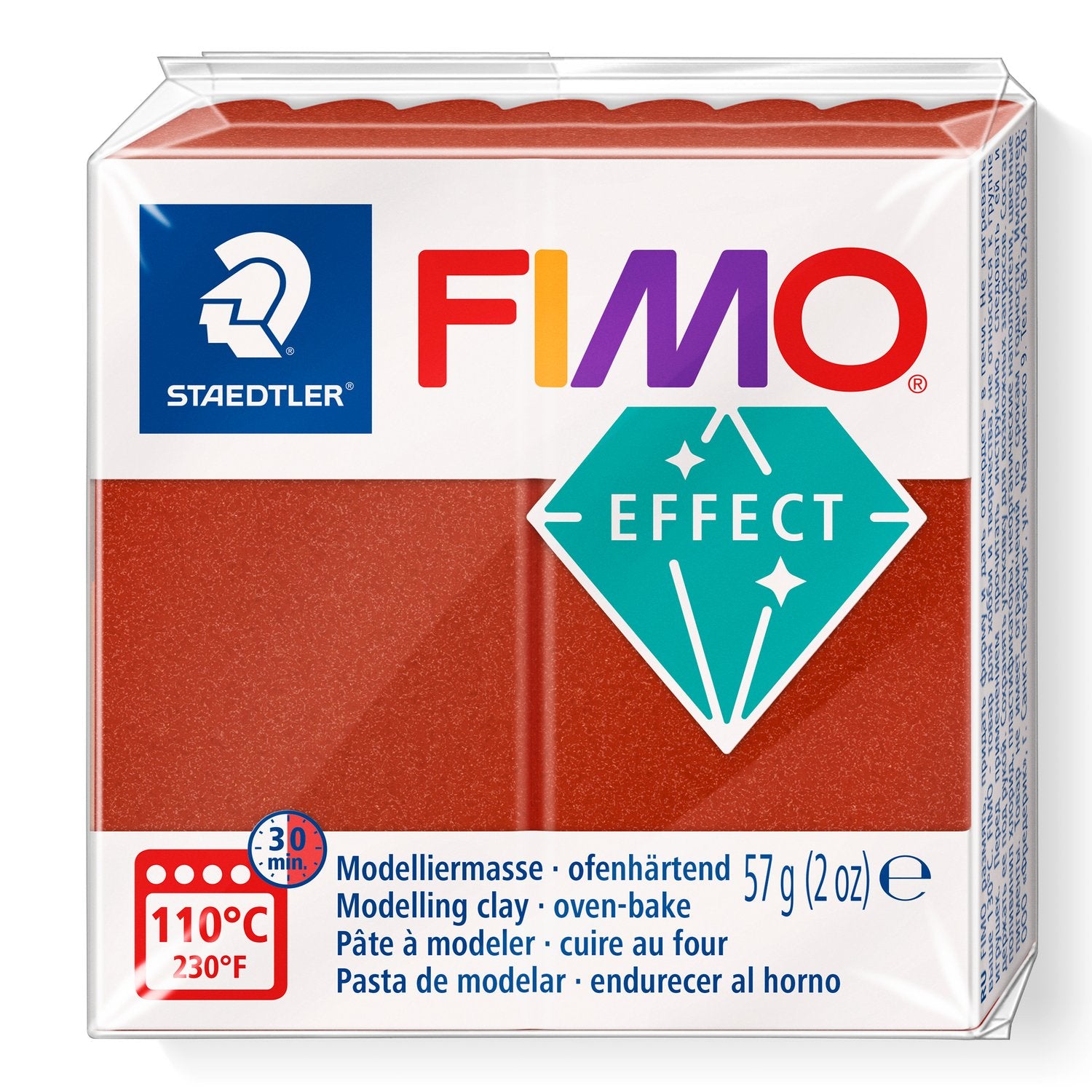FIMO® Polymer Clay - Metallic Copper #27 2 oz block