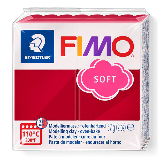 FIMO® Polymer Clay - Cherry Red #26 2 oz block