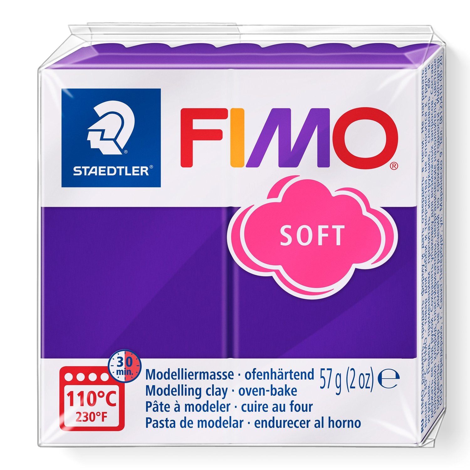 FIMO® Polymer Clay - Plum #63 2 oz block