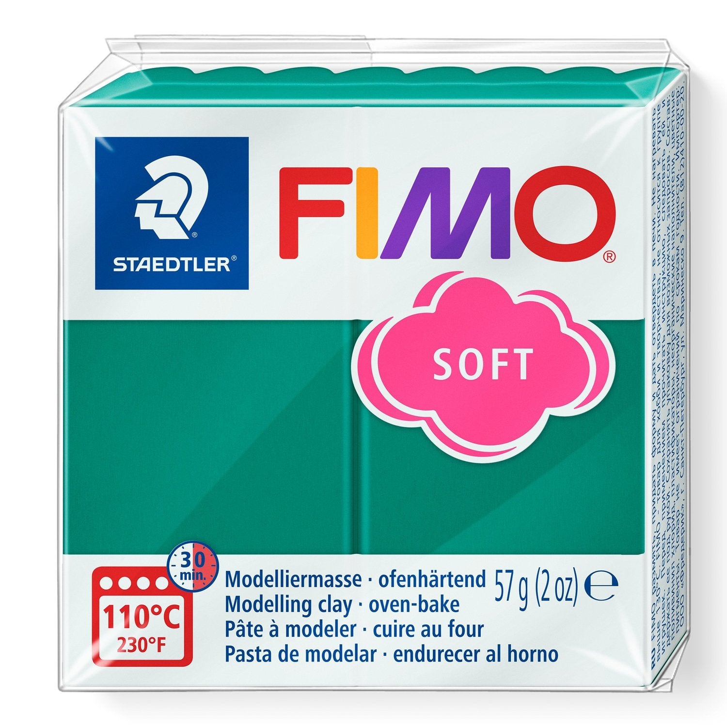 FIMO® Polymer Clay - Emerald #56 2 oz block