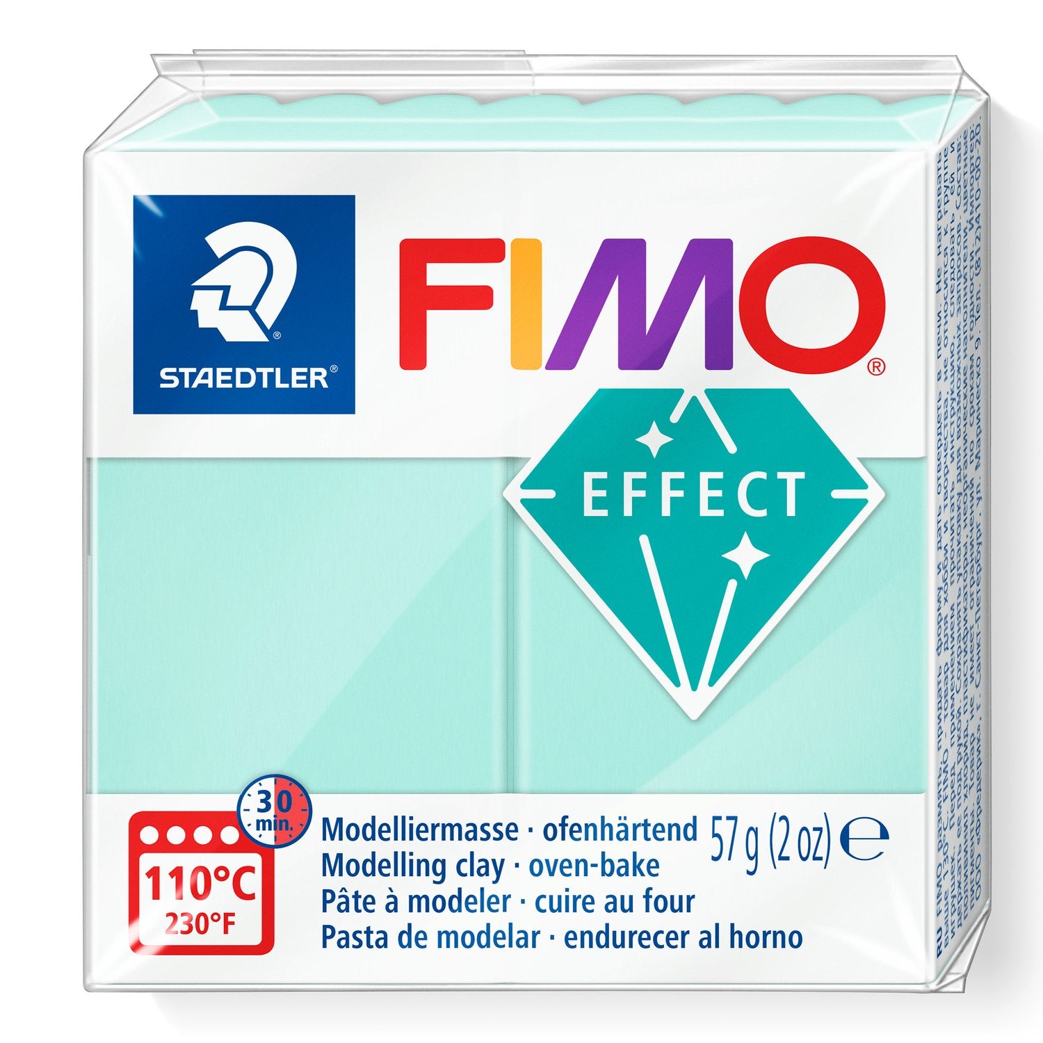 FIMO® Polymer Clay - Mint #505 2 oz block