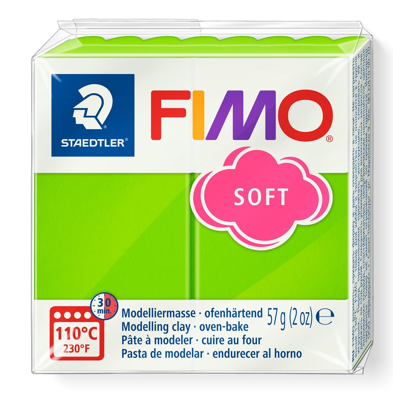FIMO® Polymer Clay - Apple Green #50 2 oz block