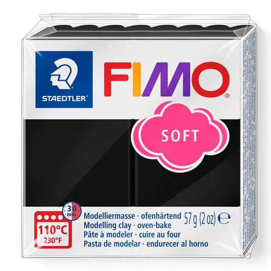 FIMO® Polymer Clay - Black #9 2 oz block