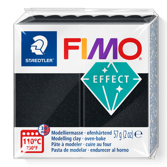 FIMO® Polymer Clay - Pearl Black #907 2 oz block