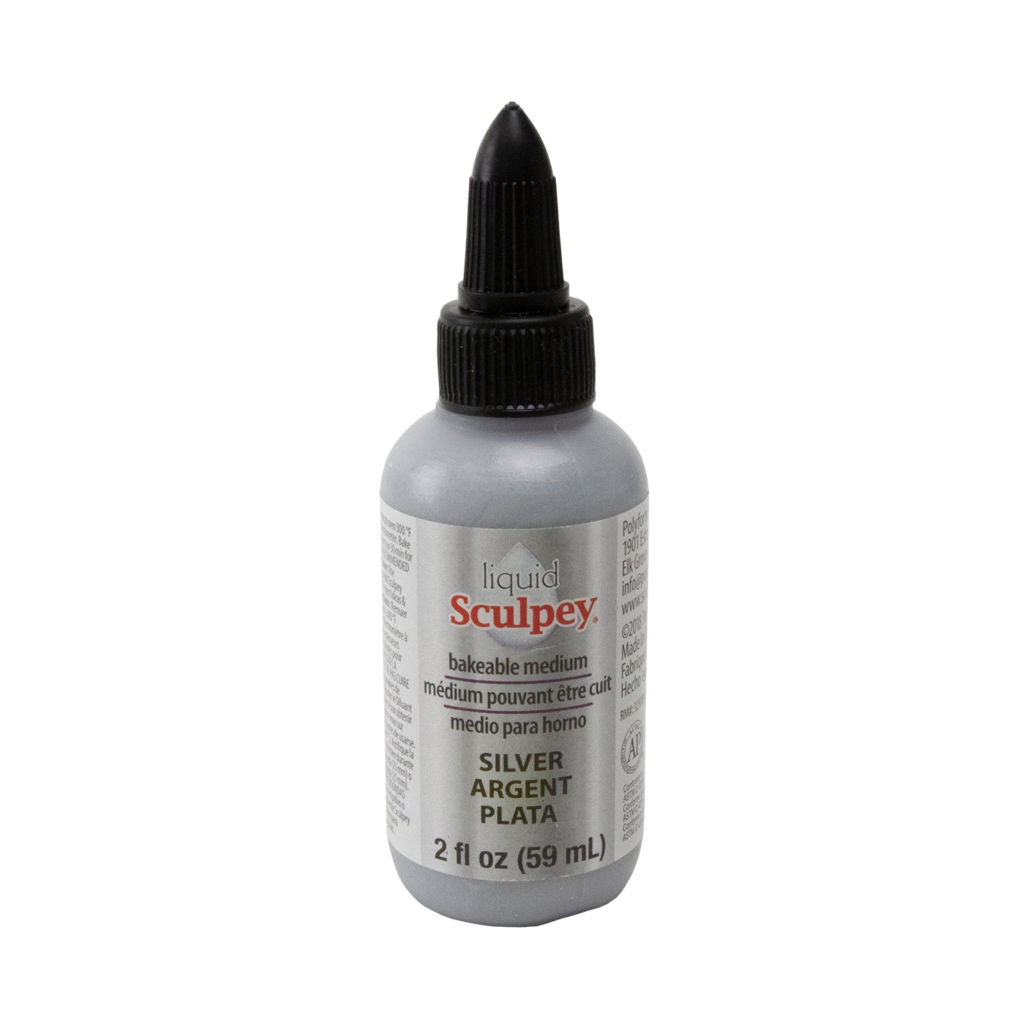 Liquid Sculpey Bakeable Medium - Silver - 2 oz