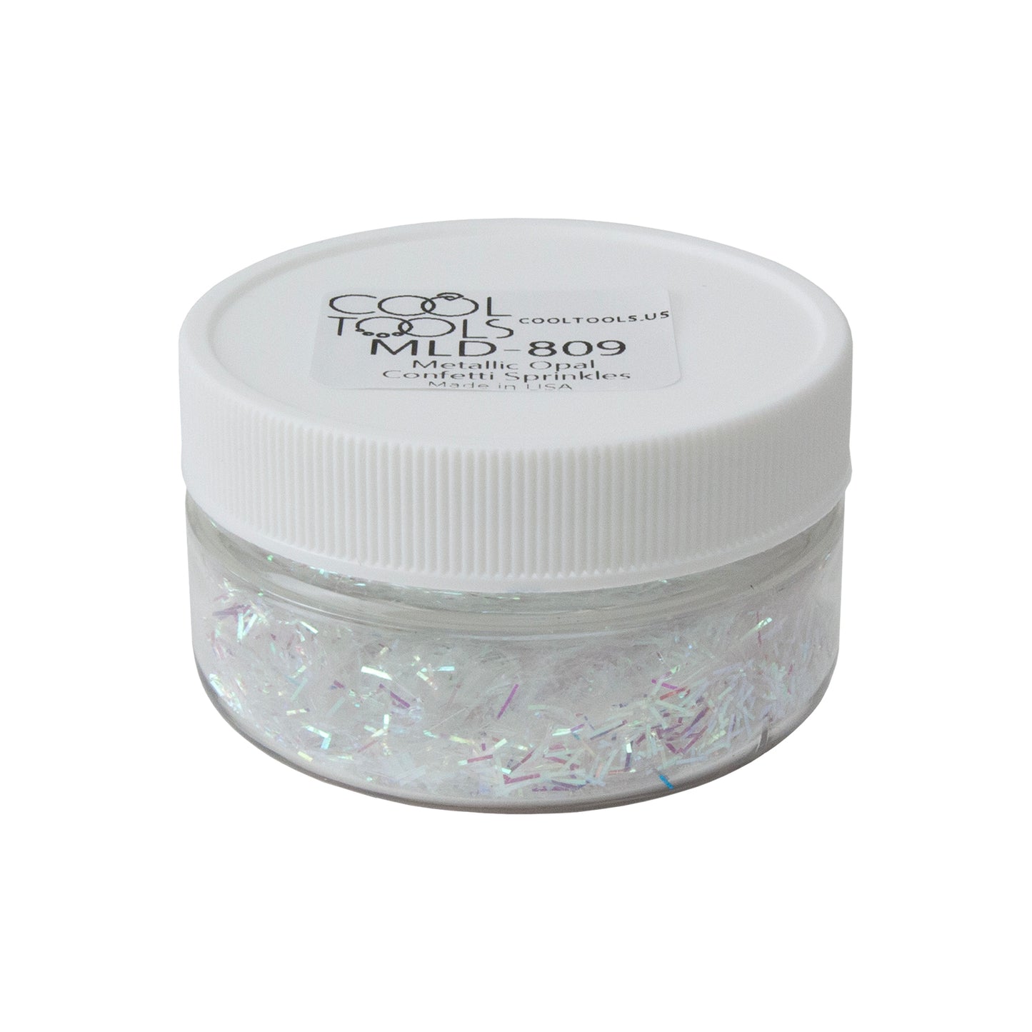jar of Metallic Opal Confetti Sprinkles