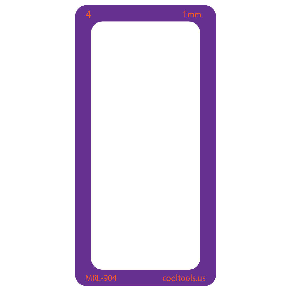 rendering of 4 card purple Mini Clay Thickness Rolling Frames