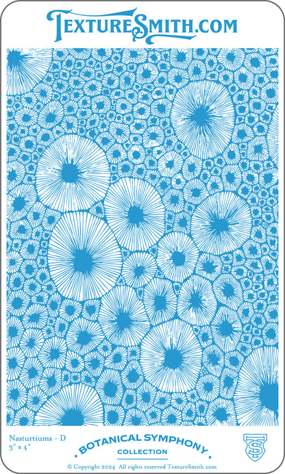 graphic TextureSmith Texture Mat - Botanical Symphony Collection - Nasturtiums