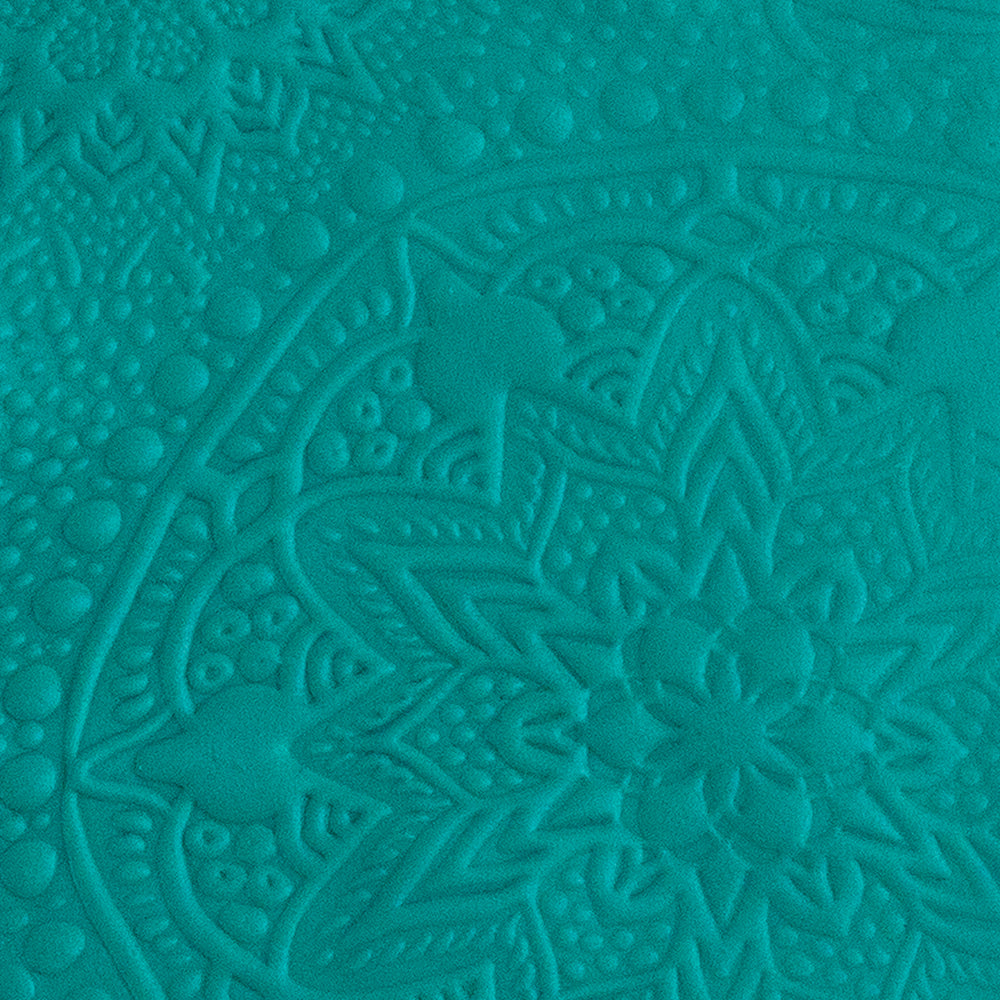 green clay sample of Pam East Texture Mat - Mandala Mirage