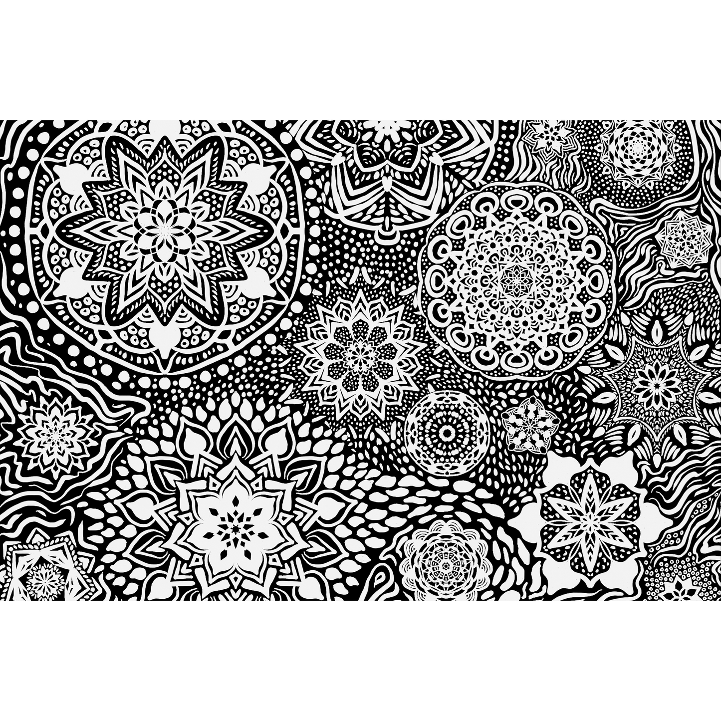 Pam East Texture Mat - Mandala Mirage Inverse graphic