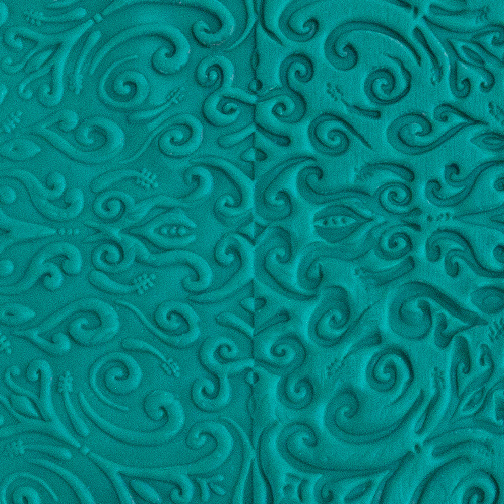 green clay sample of Pam East Texture Mat - Radiant Spring