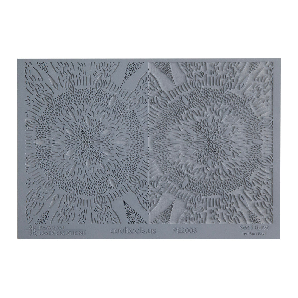 gray rubber Pam East Texture Mat - Seed Burst