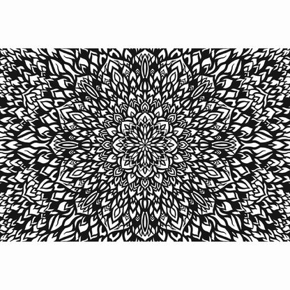 Pam East Texture Mat - Chrysanthemum Burst graphic