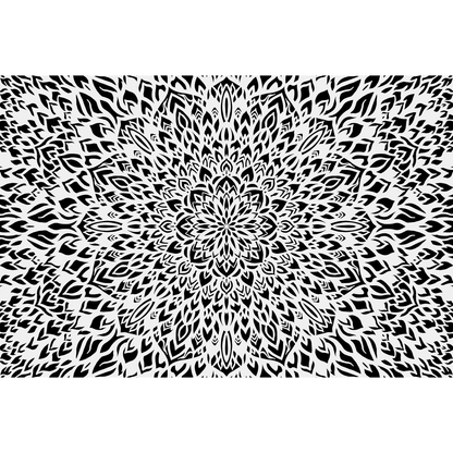 Pam East Texture Mat - Chrysanthemum Burst Inverse graphic
