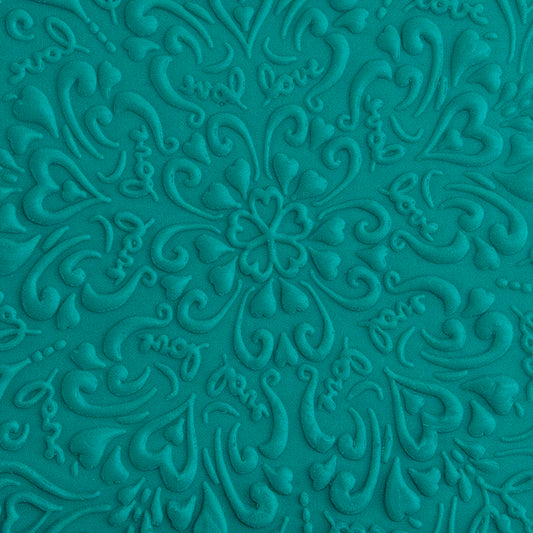 green clay sample Pam East Texture Mat - Love Blooms