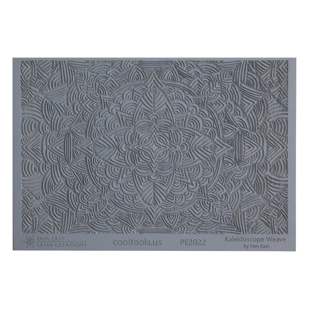 gray rubber Pam East Texture Mat - Kaleidoscope Weave