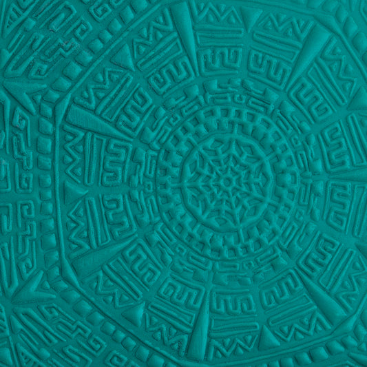 green clay sample of Pam East Texture Mat - Aztec Wonder