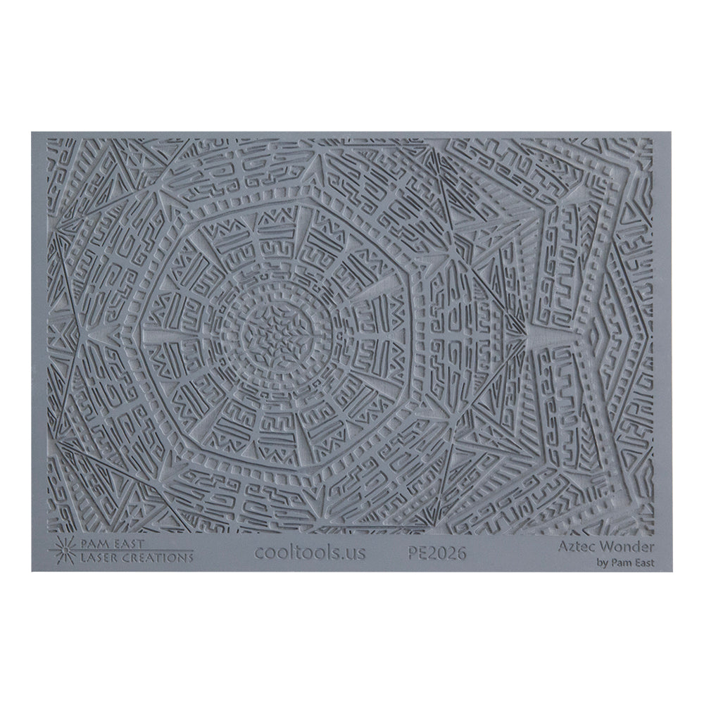 gray rubber Pam East Texture Mat - Aztec Wonder