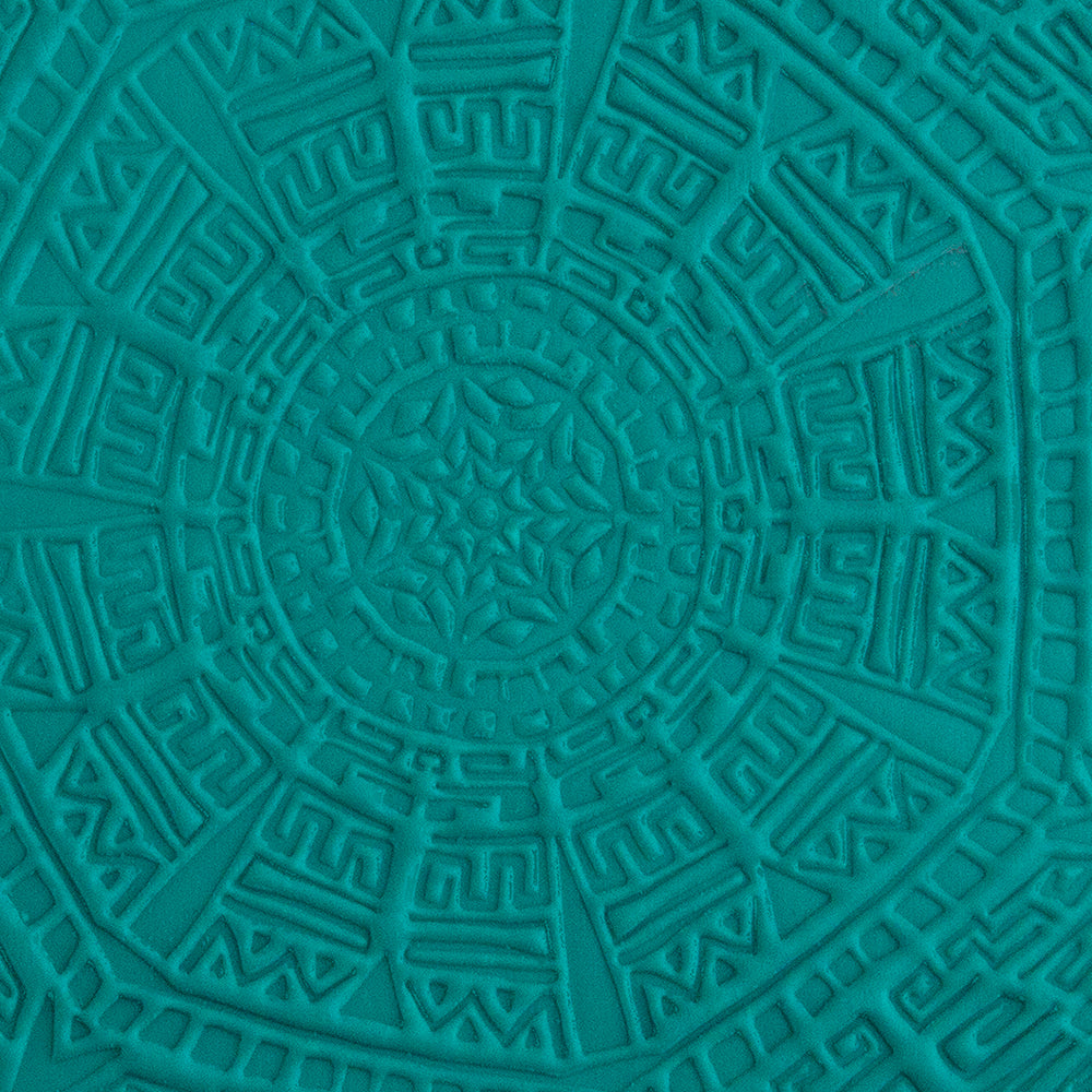 green clay sample of Pam East Texture Mat - Aztec Wonder Inverse