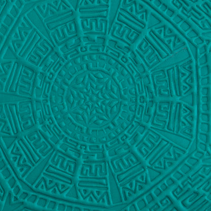 green clay sample of Pam East Texture Mat - Aztec Wonder Inverse