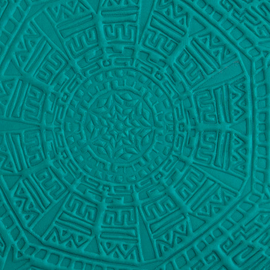 green clay sample of Pam East Texture Mat - Aztec Wonder Inverse